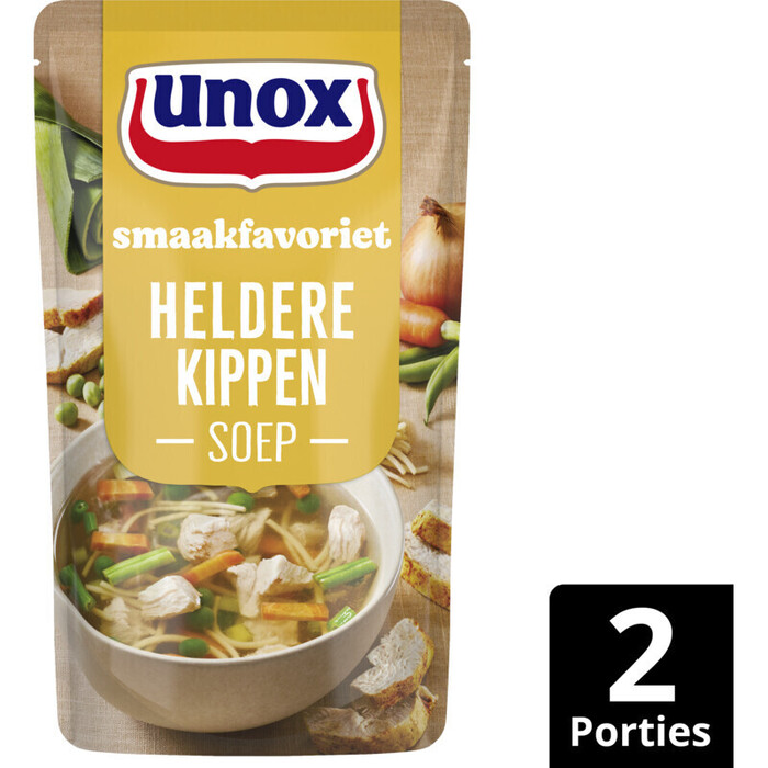 Unox Heldere kippensoep (Zak, 0.57L)