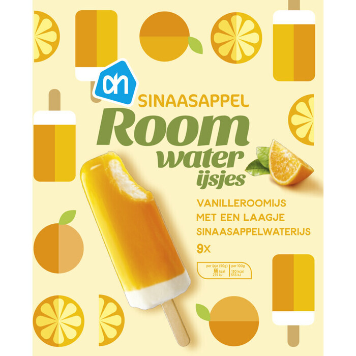 Sinaasappel Room Water ijsjes (0.58L)