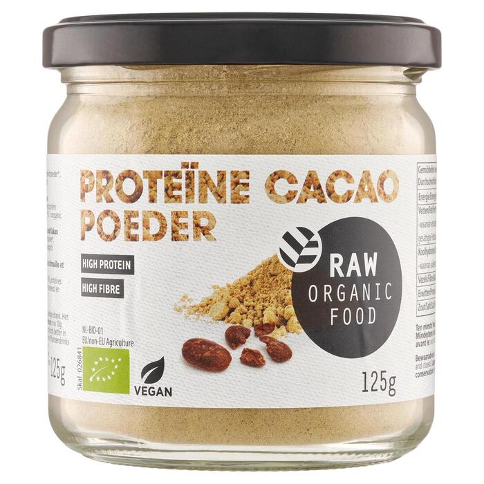RAW Organic Food Vegan Bio Proteine Cacao 125g (Pot, 125g)