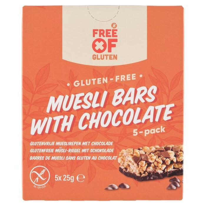 Free Of Gluten GV Mueslibars choco 125g (5 × 25g)