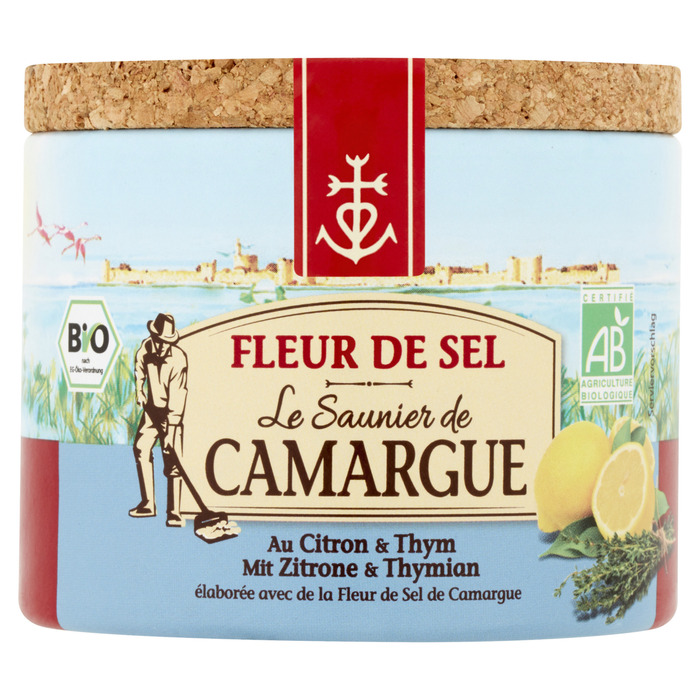 Le Saunier de Camargue Fleur de Sel au Citron & Thym 125 g (125g)