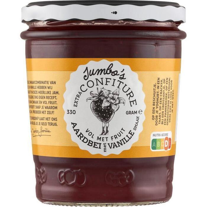 Jumbo's Confiture Aardbei Vanille 330g (330g)