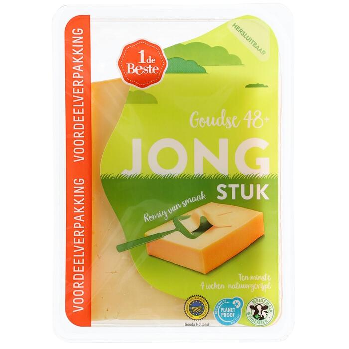 1 de Beste Jonge kaas 48+ stuk (960g)