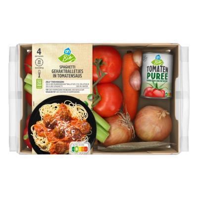 AH Biologisch Spaghetti gehaktballetjes verspakket