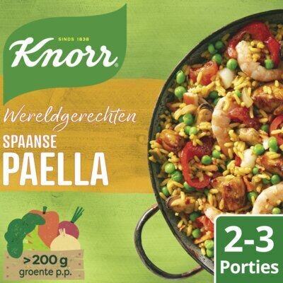 Knorr Maaltijdpakket Spaanse Paella 198 g (Doos, 261g)