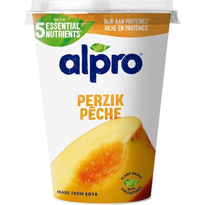 Soya yoghurt perzik (Stuk, 500g)