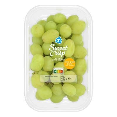 AH Sweet crisp pitloze witte druiven (400g)