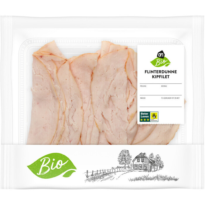 AH Biologisch Kipfilet flinterdun (100g)