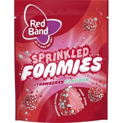Red Band Sprinkled foamies strawberry (150g)