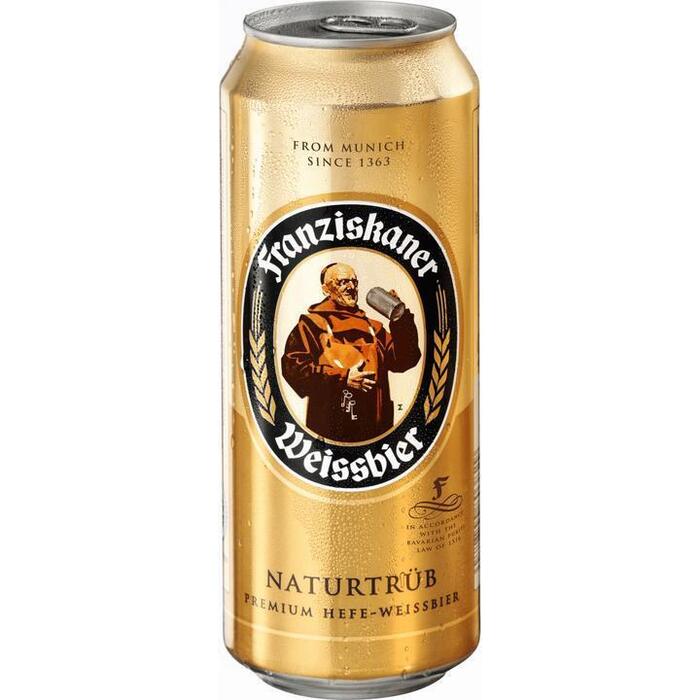 Franziskaner Weissbier Naturtrüb Premium Hefe - Weissbier Blik 0, 5L (0.5L)