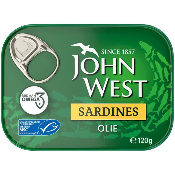 John West Sardines Olie 120 g (120g)