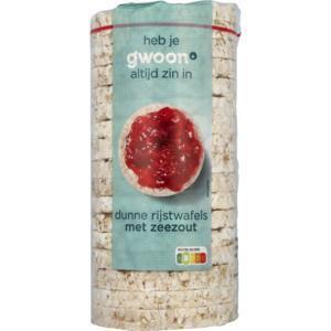 g'woon Rijstwafels Zeezout 130 g (130g)