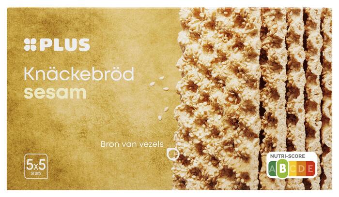 PLUS Knackebrod sesam (Doos, 375g)