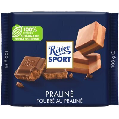 Praliné chocoladereep (plastic, 100g)