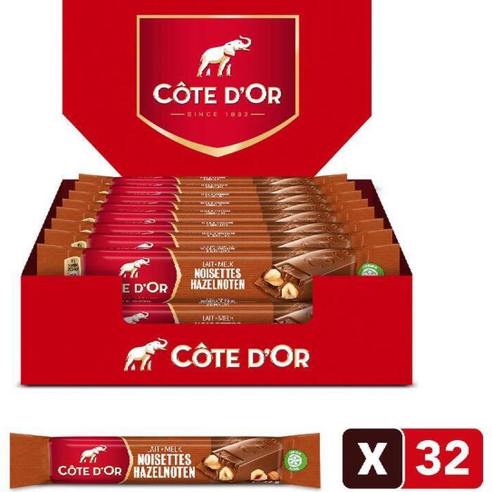 Côte d'Or Chocoladereep Melk Hazelnoten 32 x 45g (32 × 45g)