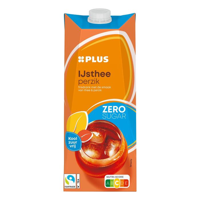 PLUS IJsthee peach zero (Pak, 1.5L)