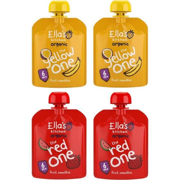 Ella's Kitchen Biologische Fruit smoothies 4 x 90g