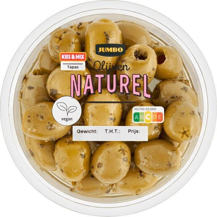 Jumbo Groene Olijven Naturel 140g (140g)