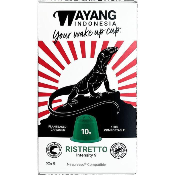 Wayang Koffiecups Ristretto 10 stuks (10 × 5.2g)