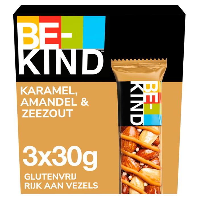 Be-Kind Caramel almond & sea salt 3-pack (3 × 30g)