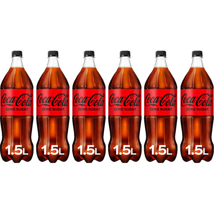 Coca-Cola Zero Sugar 1,5L 6-pack (6 × 1.5L)