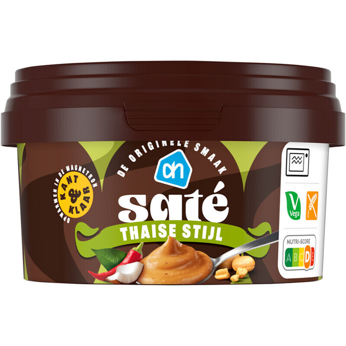 AH Satésaus Thaise stijl kant & klaar (500g)