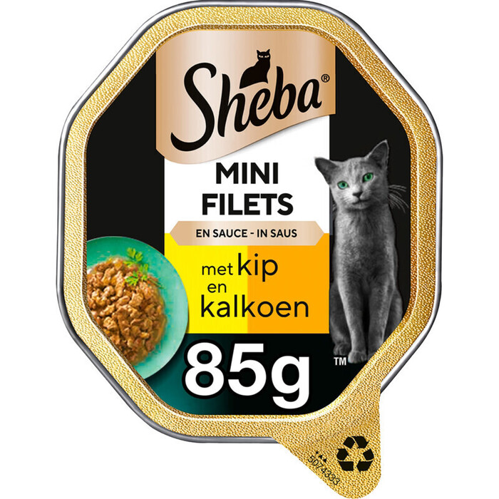Mini Filets in Saus Kip & Kalkoen (Kuipje, 85g)