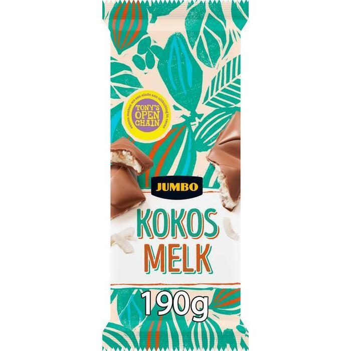 Jumbo Melkchocolade Kokos 190 g (190g)