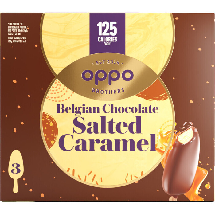 Oppo Sticks salted caramel & chocolate (240ml)