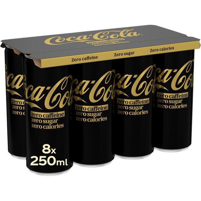 Coca-Cola Zero Sugar Zero Caffeine 8 x 250 ml (8 × 250ml)
