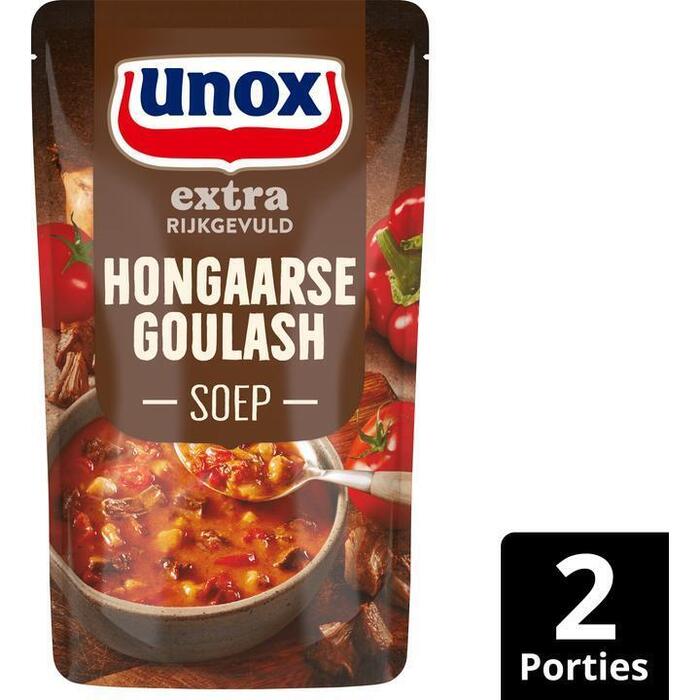 Unox Hongaarse Goulash Soep met Extra Veel Rundvlees, Paprika, Tomaat en Aardappel 570ml (0.57L)