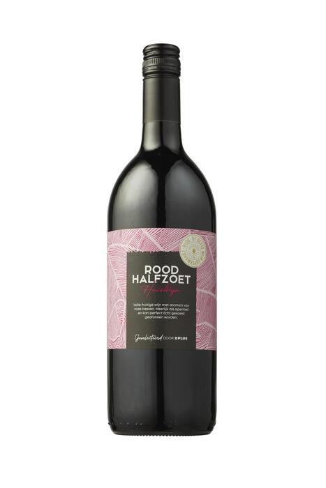 Huiswijn rood halfzoet (Fles, 1L)