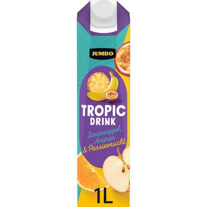 Jumbo Tropic Drink Sinaasappel, Ananas & Passievrucht 1 L (1L)