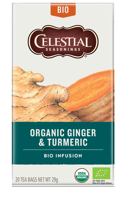 Celestial Seasonings Organic Ginger & Turmeric Bio Infusion 20 Stuks 29 g (30g)