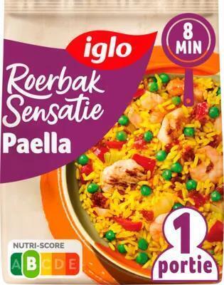 Iglo Roerbaksensatie Sp. paella 450 gr (Zak, 450g)