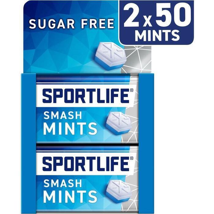 Sportlife Smash mints Sugar Free 2 x 35g (2 × 35g)