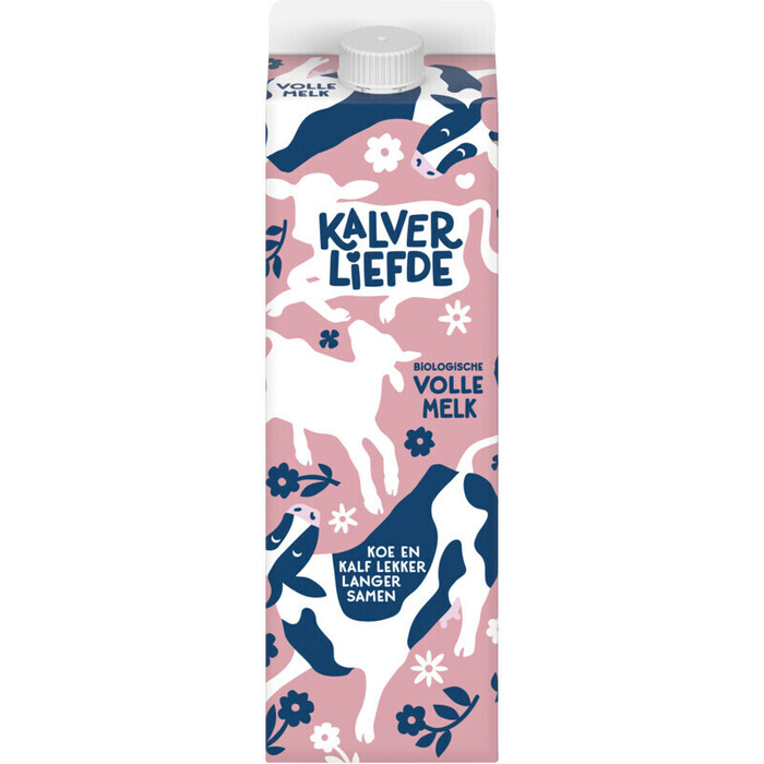 Kalverliefde Volle melk biologisch (1L)