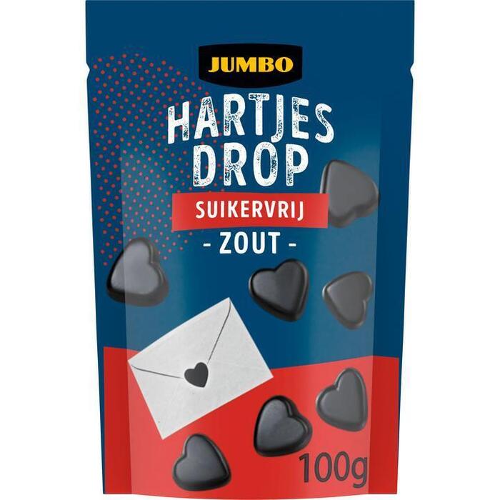 Jumbo Hartjes Drop Suikervrij Zout 100 g (100g)