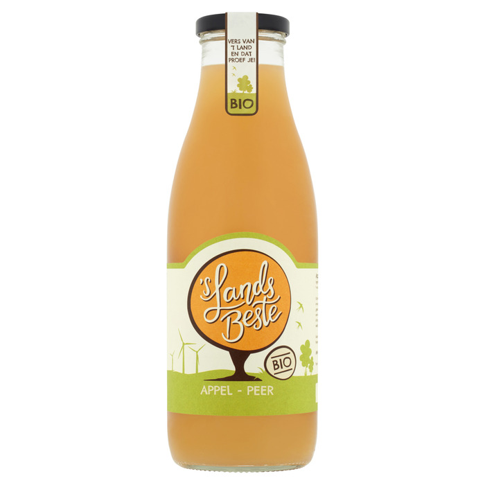 sLandsBeste Sap Bio Appel - Peer 0.75 l Fles (0.75L)
