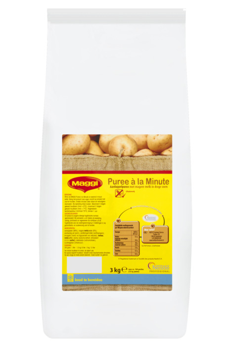 MAGGI Aardappelpuree KTB a la minute 3 Kilogram Zak (3kg)