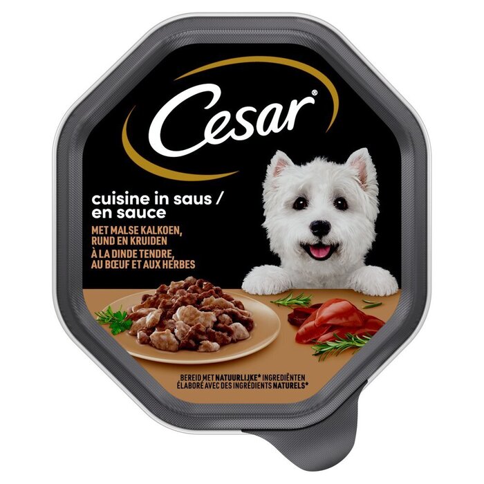 Culinair kalkoen en rundvlees (Kuipje, 150g)