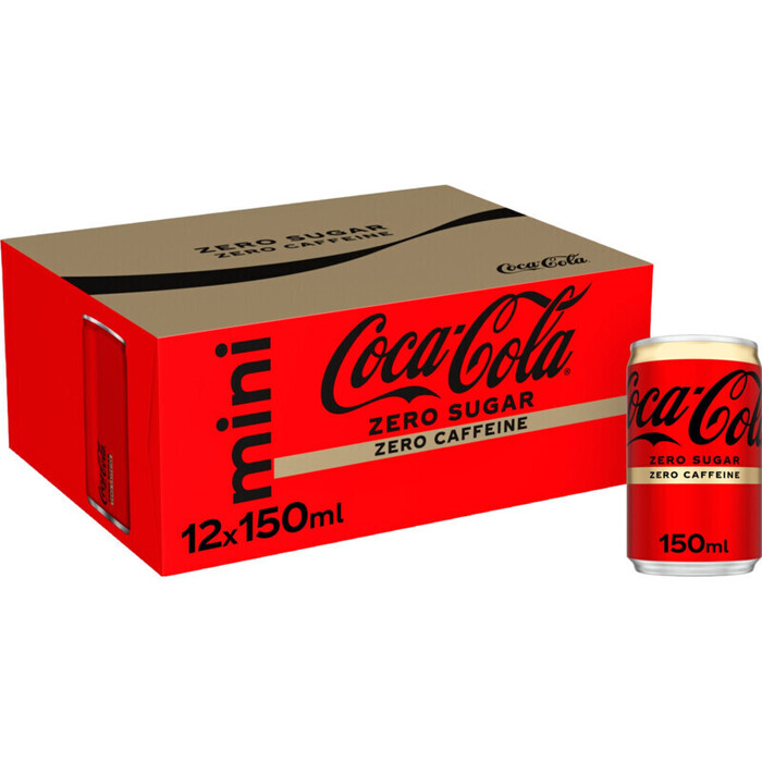 Coca-Cola Zero Sugar Zero Caffeine 150 ml (12 × 150ml)
