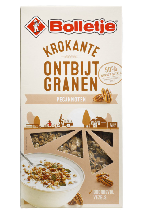 BOLLETJE Krokante Ontbijtgranen Pecan Noten 375G (375g)