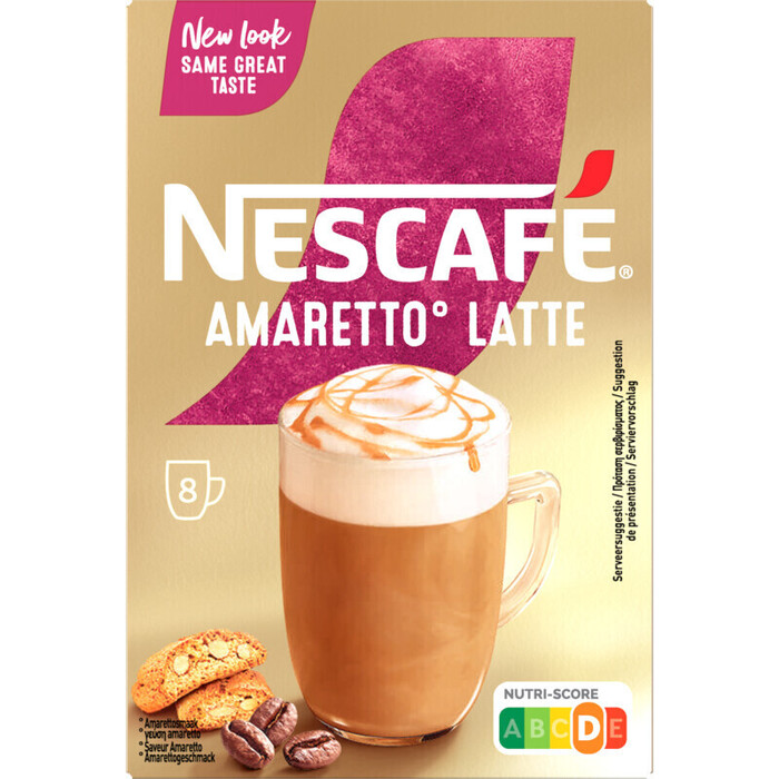 Latte amaretto 8 sticks (Stuk, 140g)