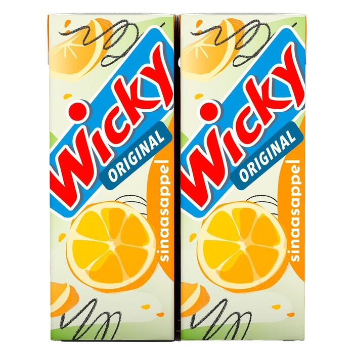 Wicky Original Sinaasappel 10 x 200ml (rol, 2L)