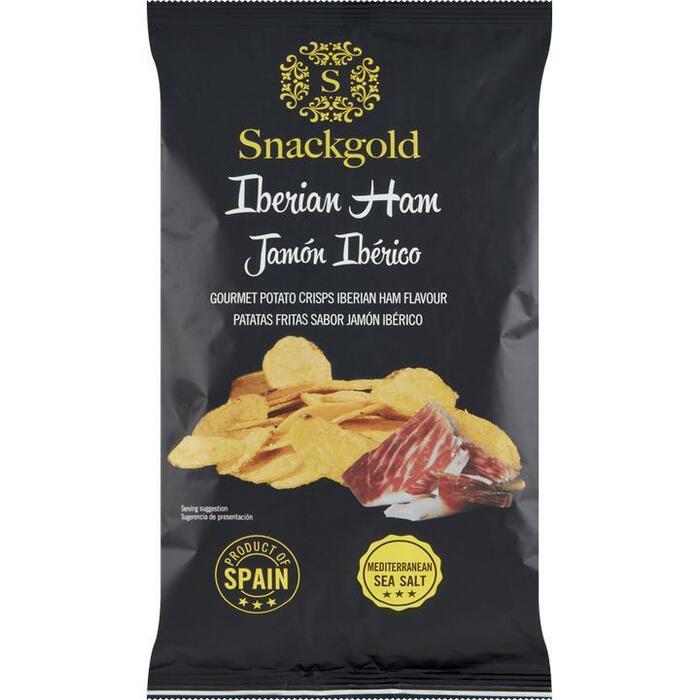 Snackgold Iberian Ham Gourmet Potato Crisps 125 g (125g)