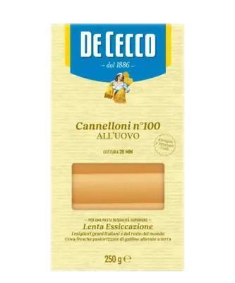 De Cecco Cannelloni all'uovo n° 100 (250g)
