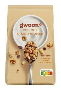 G'woon krokante muesli naturel 1kg (1kg)