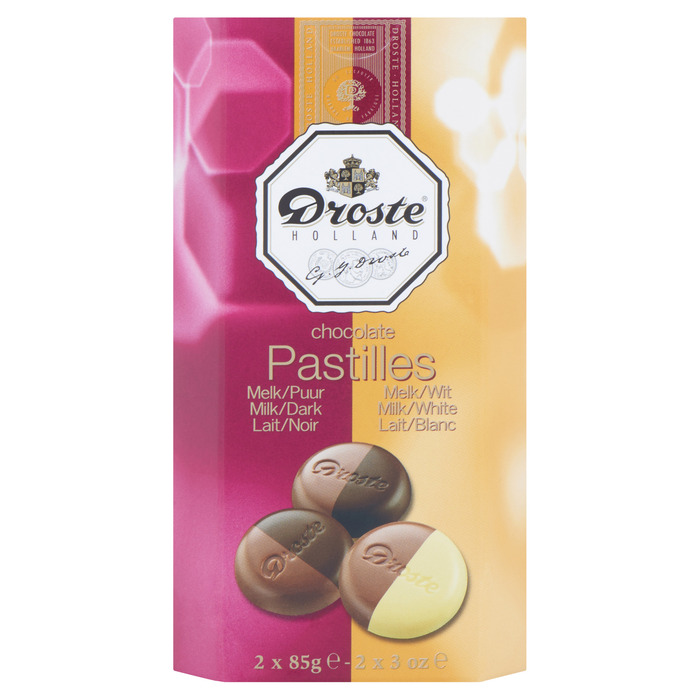 Droste Chocolate Pastilles Melk/Puur & Melk/Wit 2 x 85g (170g)