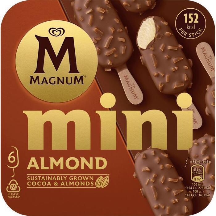 Magnum mini almond (6 × 44.3g)